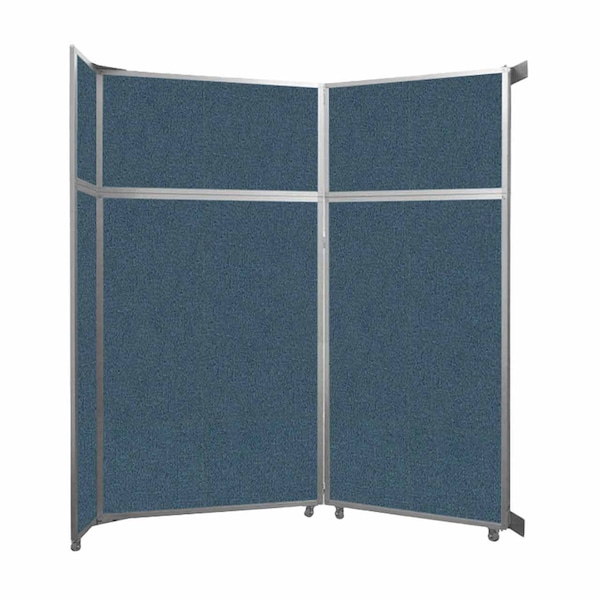 Operable Wall Folding Room Divider 7'11" x 8'5-1/4" Caribbean Fabric